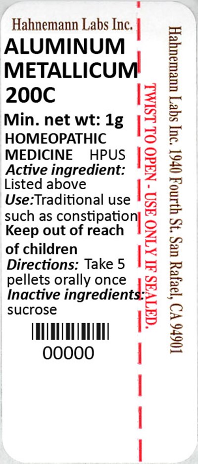 Aluminum Metallicum 200C 1g - Aluminum Metallicum 200C 1g